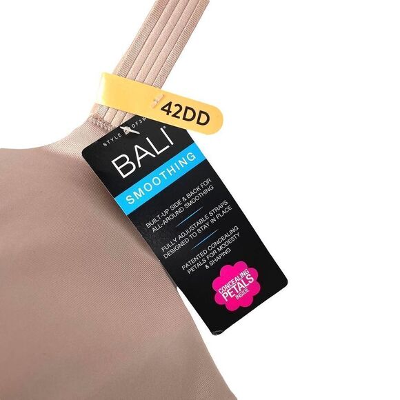 NEW BALI One Smooth U Smoothing & Concealing Underwire Bra Sz 42DD - Picture 3 of 7